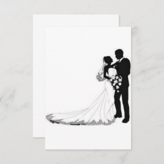 Faire-part de mariage (Devant / Derrière)