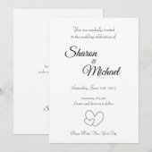 Faire-part de mariage (Devant / Derrière)