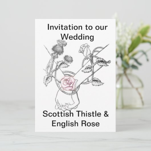 faire-part de mariage (Debout devant)