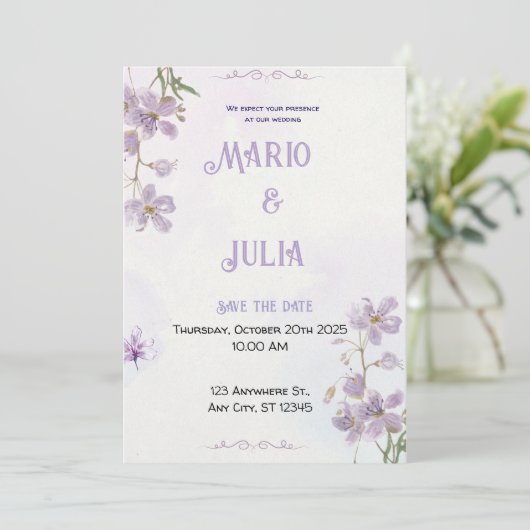 Faire-part de mariage (Debout devant)