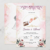 Faire-part de mariage (Devant / Derrière)