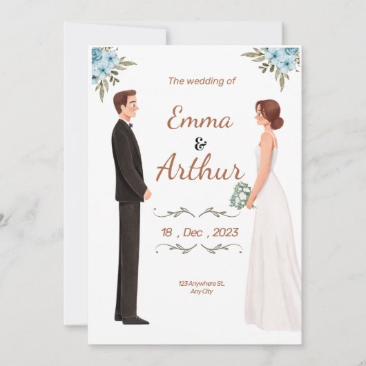 faire-part de mariage (Devant)