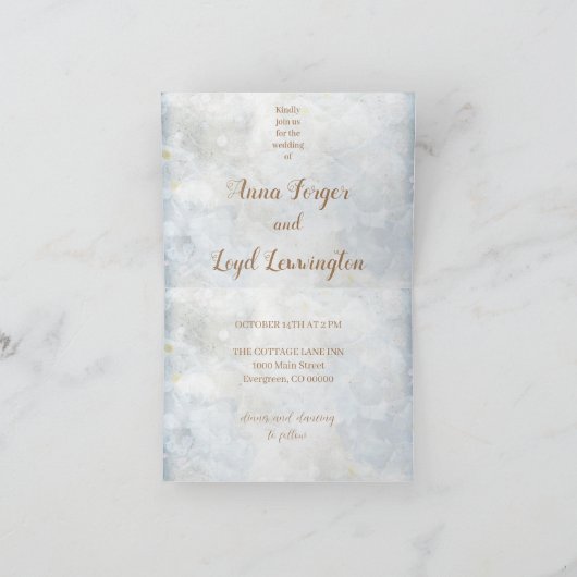 Faire-part de mariage (Intérieur)