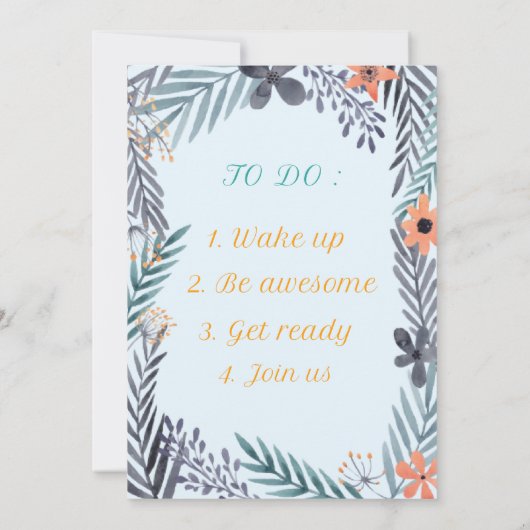 Faire-part de mariage (Dos)