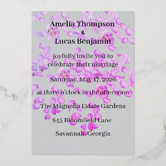 Faire-part de mariage (Recto)