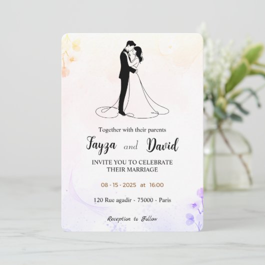 Faire-part de mariage (Debout devant)