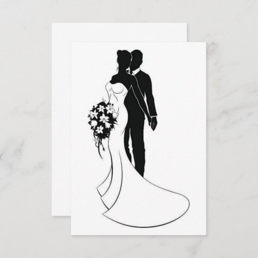 Faire-part de mariage (Devant / Derrière)