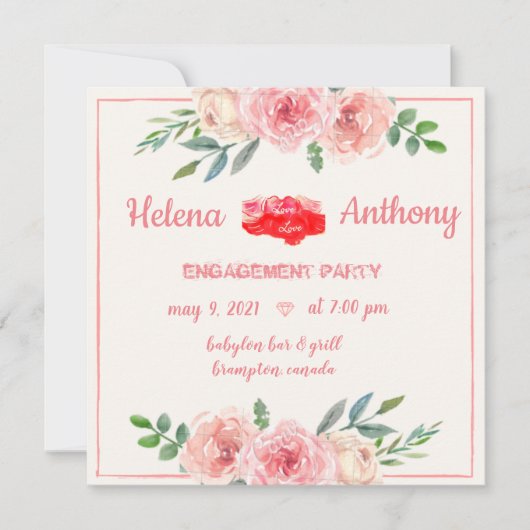 faire-part de mariage (Devant)