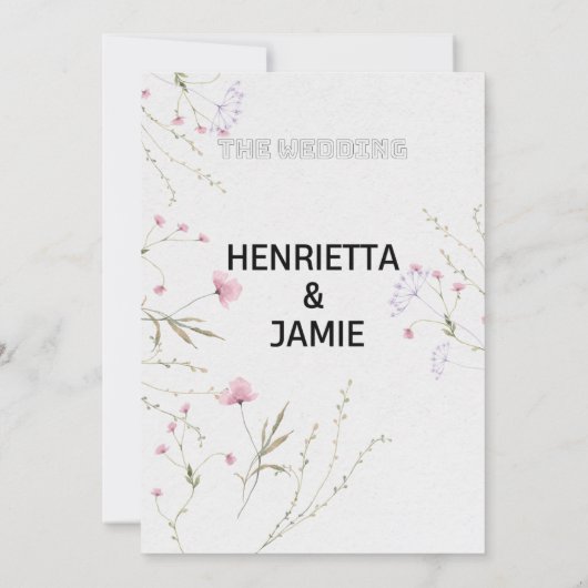 Faire-part de mariage (Dos)