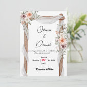 faire-part de mariage (Debout devant)