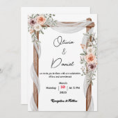 faire-part de mariage (Devant / Derrière)