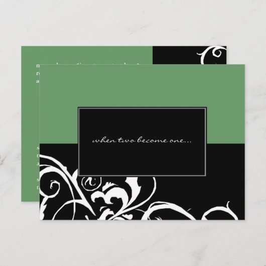 Faire-part de mariage (Devant / Derrière)