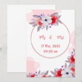 Faire-part de mariage (Devant / Derrière)