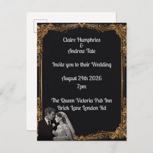 Faire-part de mariage (Devant / Derrière)