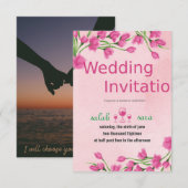 faire-part de mariage (Devant / Derrière)