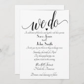 faire-part de mariage (Devant / Derrière)