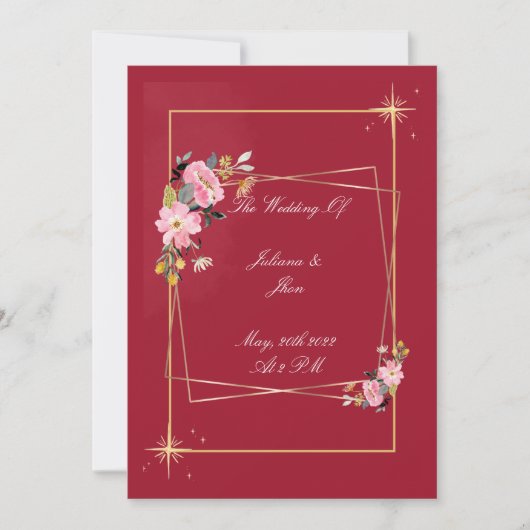 faire-part de mariage (Devant)