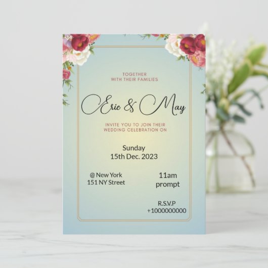 Faire-part de mariage (Debout devant)