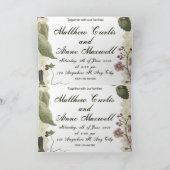 faire-part de mariage (Intérieur)