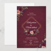 faire-part de mariage (Devant / Derrière)