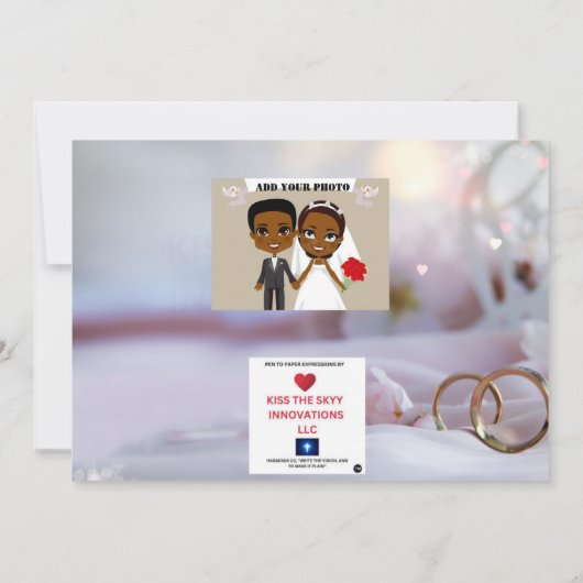 FAIRE-PART DE MARIAGE 2 (Dos)