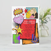 Faire-part de mariage 2 d'art de bruit (Debout devant)