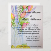 Faire-part de mariage #2 de pot de maçon (Devant / Derrière)