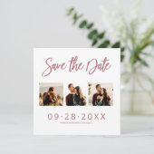 Faire-part de mariage 3 en photos (Debout devant)