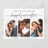 Faire-Part de Mariage 3 Photos Enregistrer la Date (Devant)