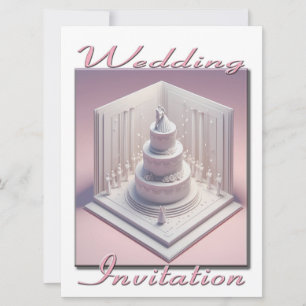 Faire-part de mariage 3D Couple dansant sur leur g