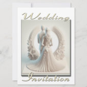 Faire-part de mariage 3D Couple en cercle de fleur (Devant)