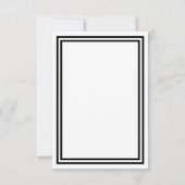 Faire-part de mariage -3x5 avec double encadrement (Dos)
