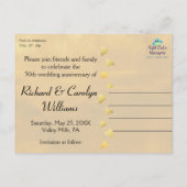 Faire-part de Mariage 50e Anniversaire Petits Amou (Dos)