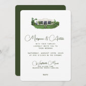 Faire-part de mariage 5x7 - Wrightsville Manor (Devant / Derrière)