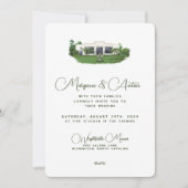 Faire-part de mariage 5x7 - Wrightsville Manor (Devant)