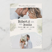 Faire-part de mariage A4 FLAYR A5 (Recto)