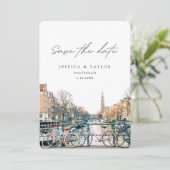 Faire-part de mariage à Amsterdam (Debout devant)