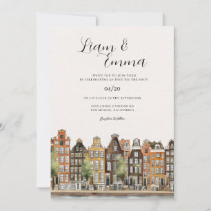 Faire-part de mariage à Amsterdam Pays-Bas Holland