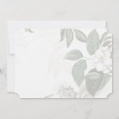 Faire-part de mariage à bord arqué Magnolia Garden (Dos)