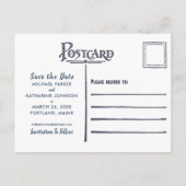 Faire-part de mariage à bord d'un voilier (Dos)