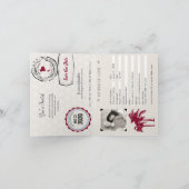 Faire-part de mariage à Bourgogne Passeport Invita (Intérieur)