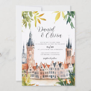 Faire-part de mariage à Bruges en Belgique