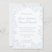 Faire-part de mariage à cadre baroque (Devant)