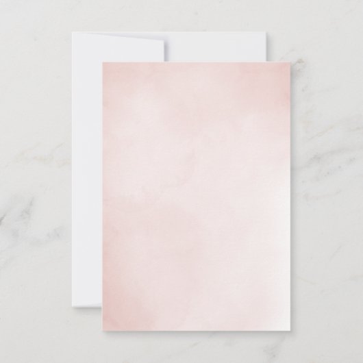 faire-part de mariage à cadre fleuri (Dos)