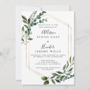 Faire-part de mariage à cadre fleuri