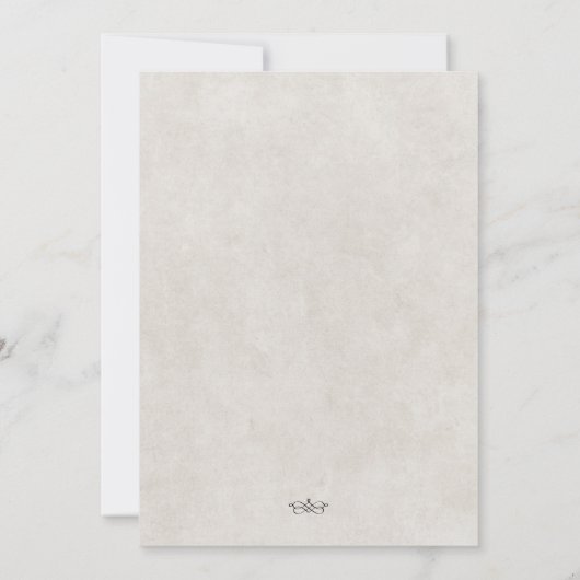 Faire-part de mariage à cheval Cowboy (Dos)