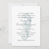 Faire-part de mariage à cheval de la mer bleue (Devant)