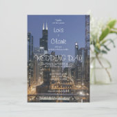 Faire-part de mariage à Chicago (Debout devant)