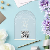 Faire-part de mariage à code QR de style arche flo (Insitu (Mariage))