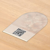 Faire-part de mariage à code QR Fleur de cerisier  (Poser)